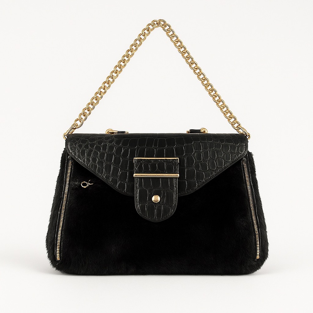 Rebecca Minkoff Collection Rabbit Fur Bag - Picture 2 of 16